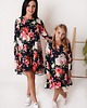 komplety damskie Komplet Sukienek "Mama i Córka" LM56/1 i LD56/1