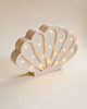 lampy do pokoju dziecka Drewniana Lampka Muszla - White