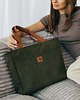 torby na ramię Torba NA LAPTOP z nubuku w kolorze khaki z rączkami rudy brąz
