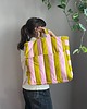 torby na ramię Torba shopper z kieszenią na laptopa w pasy