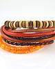 bransoletki drewniane Bransoletka - Zachód słońca - koraliki