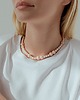 bransoletki z kamieni naturalnych Choker z różowych Pereł Seashell
