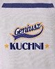 fartuchy kuchenne Fartuch Kuchenny bawełniany beżowy haftowany Geniusz kuchni EXTRA PREZENT