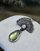 wisiory Prehnite &Pearl Necklace