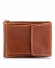 portfele męskie Portfel Skórzany Slim Wallet z Klipsem Banknotówka Jucht Koniak BW68