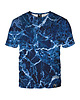 t-shirty męskie Męski T-shirt DR.CROW  Marble Blue