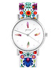 zegarki damskie Zegarek - Kolorowe piórka - folk biały, nato