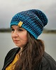 czapki damskie CRAZYCOLOR  czapka niebieska UNISEX