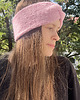 opaski do włosów Opaska z alpaki i jedwabiu różowa
