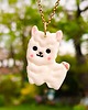 wisiory Naszyjnik z alpaką, amulet z lamą, wisiorek z podobizną alpaki, boho