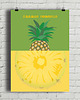 plakaty Ananas - plakat fine art 50x70 cm
