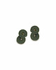 kolczyki soutache Małe sztyfty / wkrętki khaki / oliwkowe