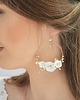 kolczyki swarovski Kolczyki Swarovski koła zdobione kwiatami