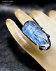 pierścionki - różne Niezwykły pierścień z okazałym dorodnym kianitem handmade PREZENT lux UNIKAT