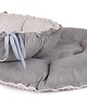 legowiska dla psów i kotów Legowisko DAISY 65cm velvet - szare minky