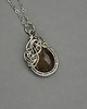 wisiory Wisiorek kwarc dymny wire wrapping