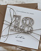 kartki scrapbooking Ręcznie robiona kartka na 18 urodziny z personalizacją