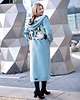 bluza z kapturem damska Mega długa bluza Mięta-kalie