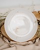 talerze, miski Talerz obiadowy 24 cm - nakrapiany złotem