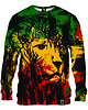 bluza bez kaptura damska Bluza Bez Kaptura Damska DR.CROW Rasta Lion