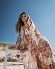 bluzki kimonowe damskie Kimono Flower Ecru LONG