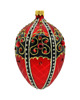 ozdoby choinkowe Bombka choinkowa: Ekskluzywne jajo Faberge: czerwone z czarnym