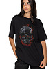 t-shirt damskie Koszulka loose fit UNDERWORLD Skull in fire