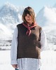 kamizelki damskie PUMA Kamizelka Damska Wełniana Mokka 100% Merino Lekki Bezrękawnik