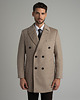 płaszcze i kurtki męskie Wełniany płaszcz dwurzędowy sortino beżowy