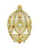 ozdoby choinkowe Bombka choinkowa: Ekskluzywne jajo Faberge z kamieniami: złote