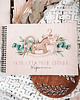 kartki, zaproszenia na chrzest CUTE VINTAGE  album prezent dla dziewczynki  baby shower,roczek, chrzest