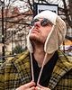 czapki i kapelusze męskie Ciepła Czapka W Stylu Aviator Z Nausznikami