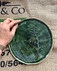 patery i talerze Talerz z kolekcji FERN, paproć naturalna zaczarowana w glinie