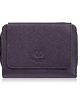 portfele damskie Portfel damski skórzany fioletowy duży w orientacji poziomej z RFID Paolo Per