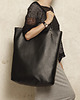 torby XXL Mega Shopper bag czarny na zamek / duża torba