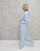 komplety damskie Lucia komplet z rozpinaną bluzą i szerokimi spodniami Baby Blue