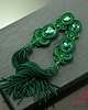 kolczyki soutache Kolczyki z chwostami Emerald Tassel