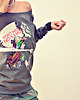 bluza bez kaptura damska Baseball_sweatshirt