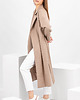 płaszcze damskie Płaszcz wełniany  beżowy  WOOL&BEIGE