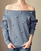 bluza bez kaptura damska Bluza z pomponami Wybierz kolor S-XXL Z