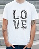 t-shirty męskie Koszulka biała  męska Love