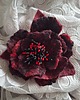 broszki Broszka filcowana Kwiat bordowy