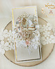 kartki scrapbooking Kobieca kartka urodzinowa, 18 urodziny "Beige Memories 1" GOTOWA