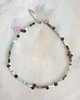 chokery Naszyjnik choker BOHO ART granat, turmalin, amazonit