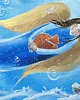 obrazy Zimowa bajka dla rudego kota. Giclee
