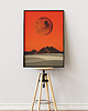 plakaty Plakat Czerwona Planeta - Kolaż Fine Art