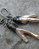 kolczyki wire wrapping Korzonkoróżki  - kolczyki