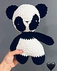 misie i maskotki Panda na szydełku