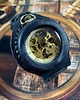 zegarki męskie Zegarek mechaniczny, nakręcany, skeleton DC 042 - Black Vintage - Złoty Smok