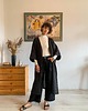 bluzki kimonowe damskie Kimono MIRA long / czarne